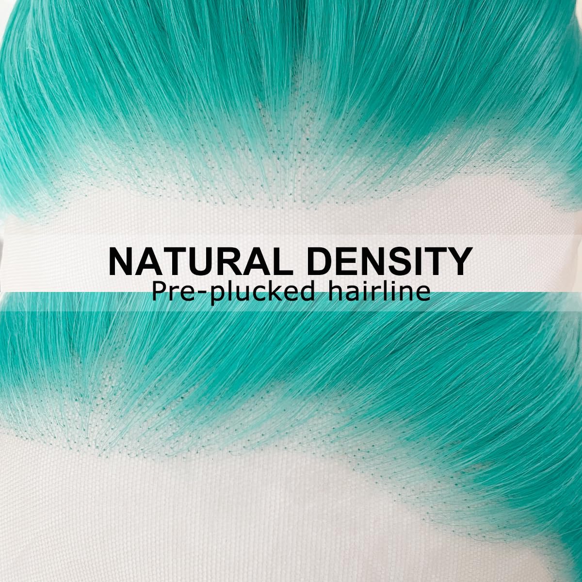 Mint Green Silky Wig