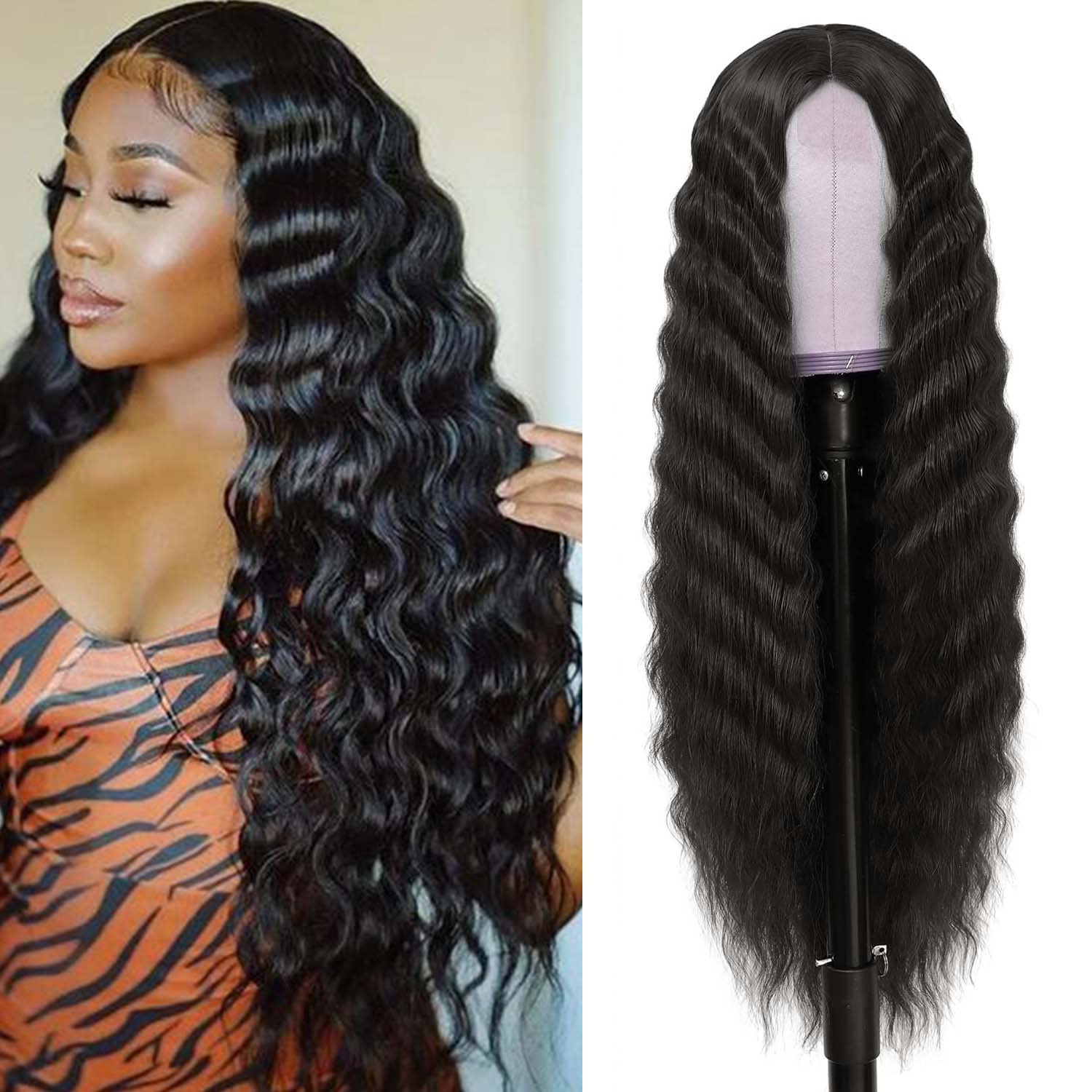 Glam 30-Inch Curly Lace Wig