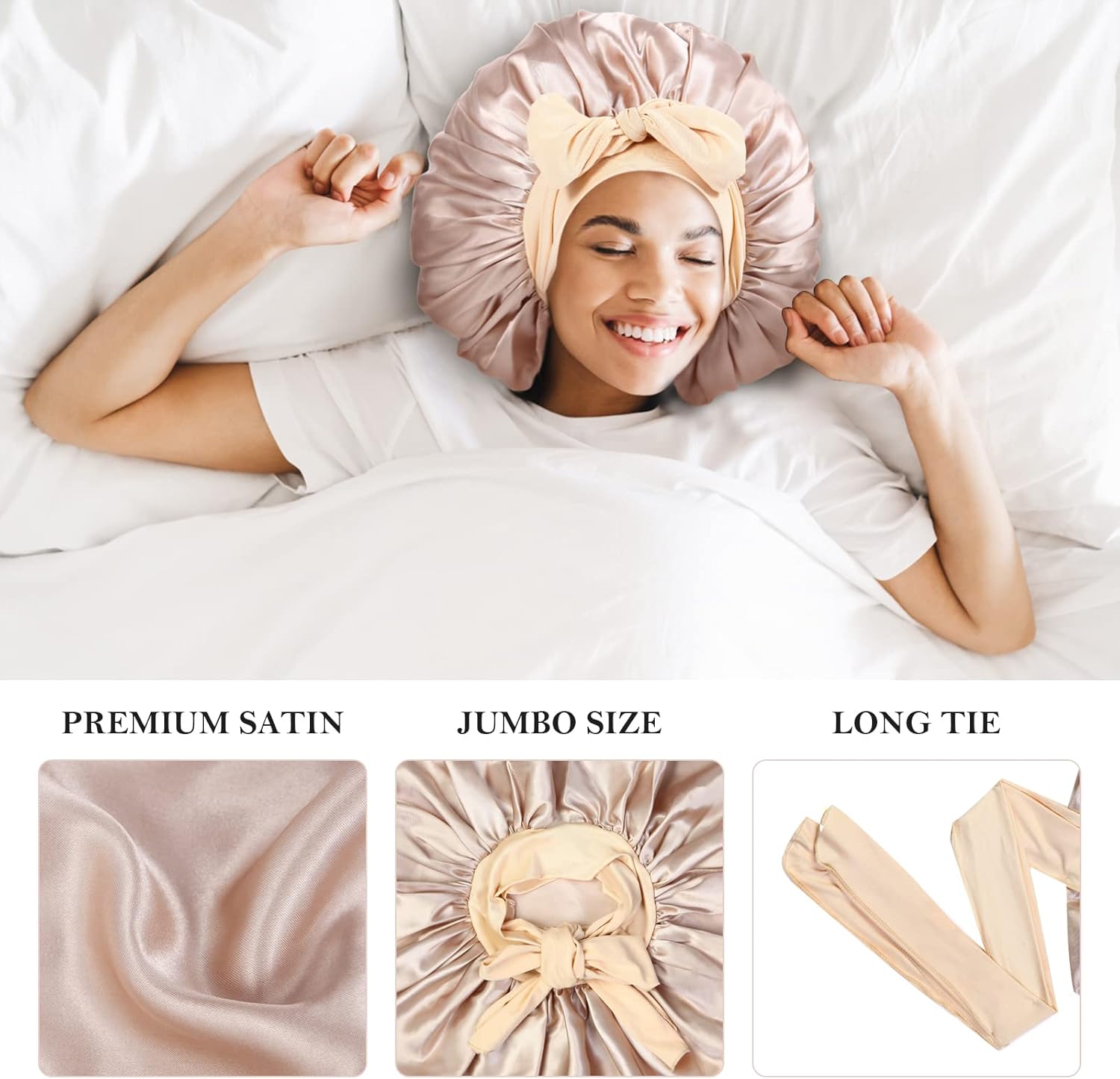 Silky Sleep Bonnets Trio Set