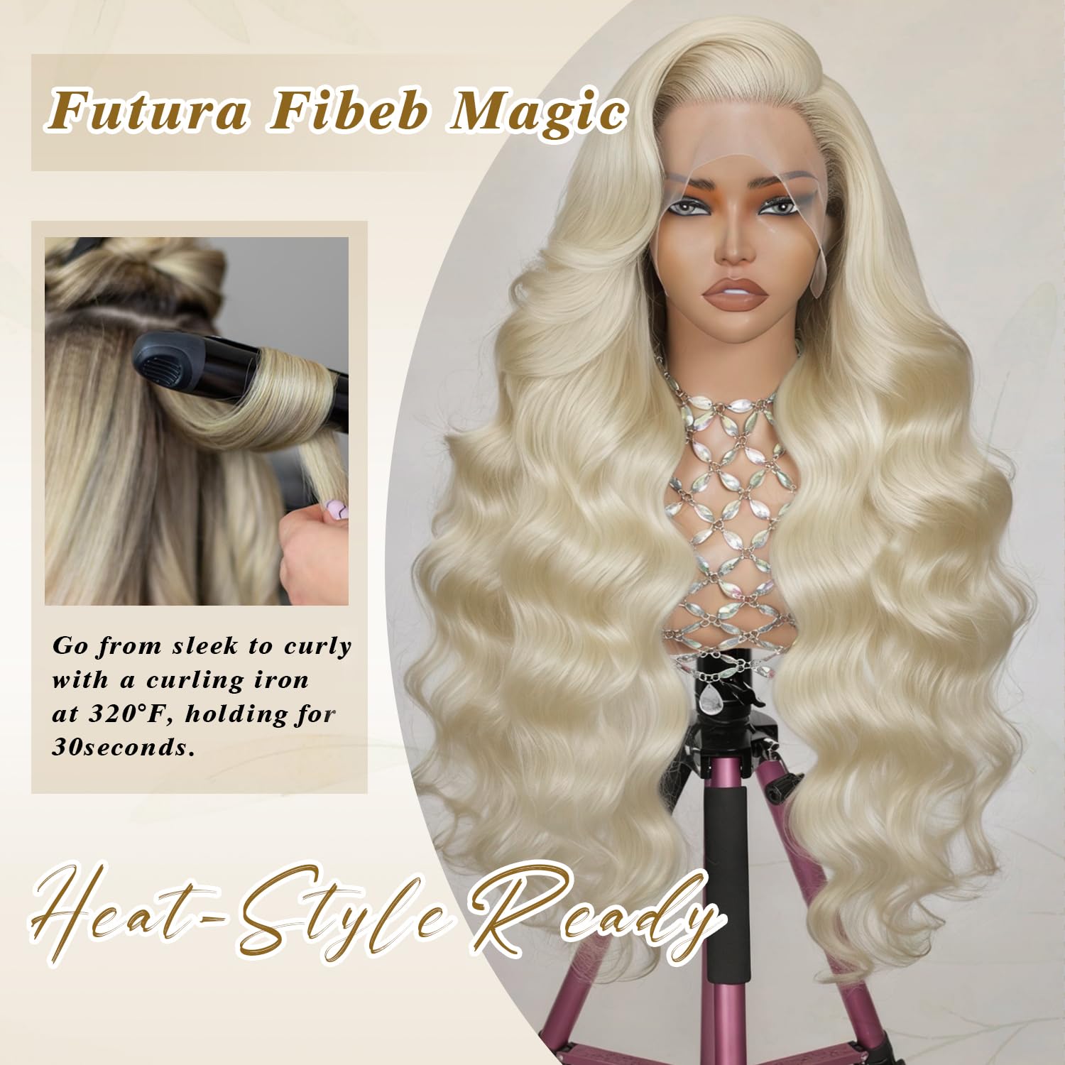 Glamorous Long Blonde Wig