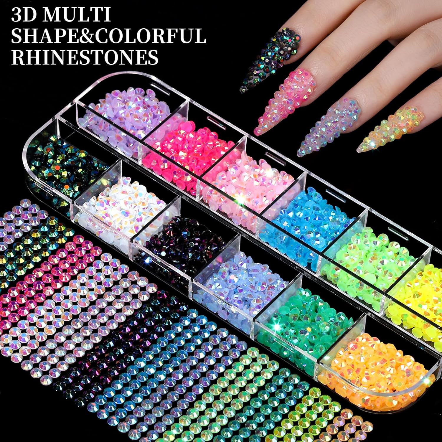 Sparkly Nail Art Gem Kit