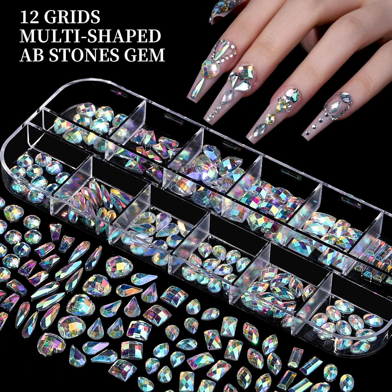 Sparkly Nail Art Gem Kit