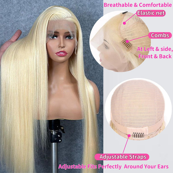 Elegant Blonde Lace Front Wig