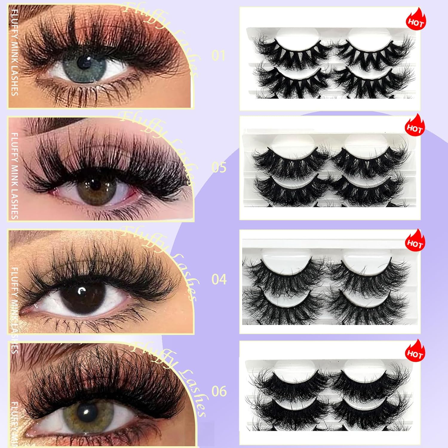 Glamorous Cat Eye Mink Lashes