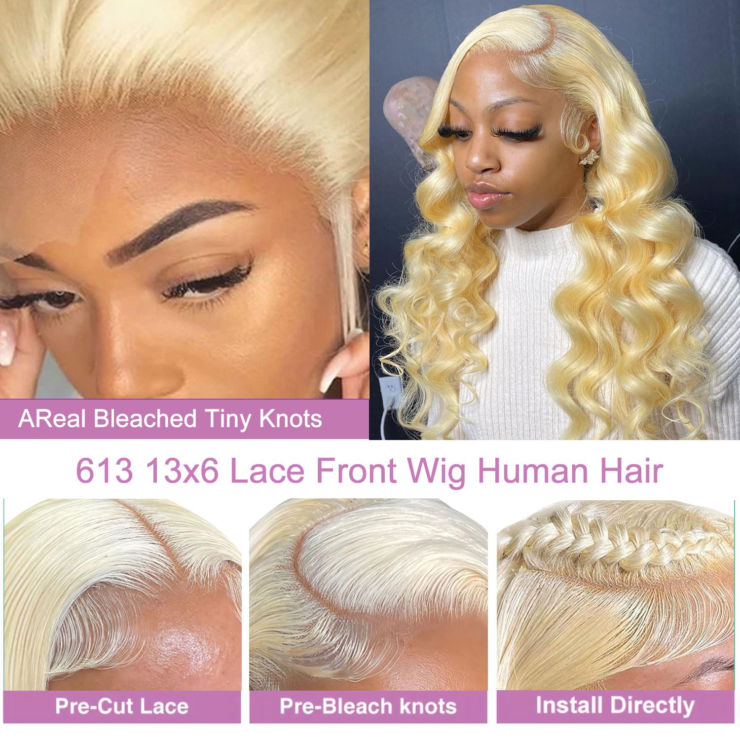 Glamorous Blonde Lace Wig