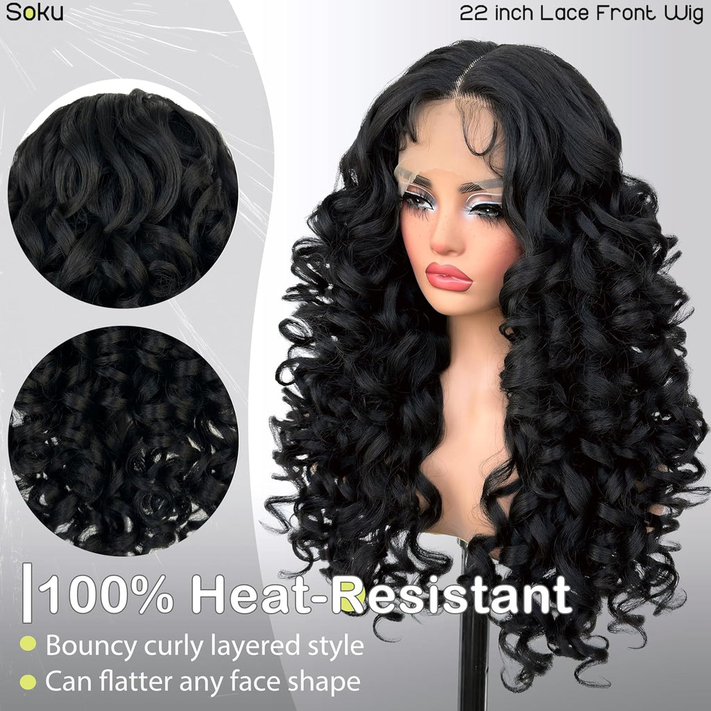 Glamorous Glueless Curly Wig