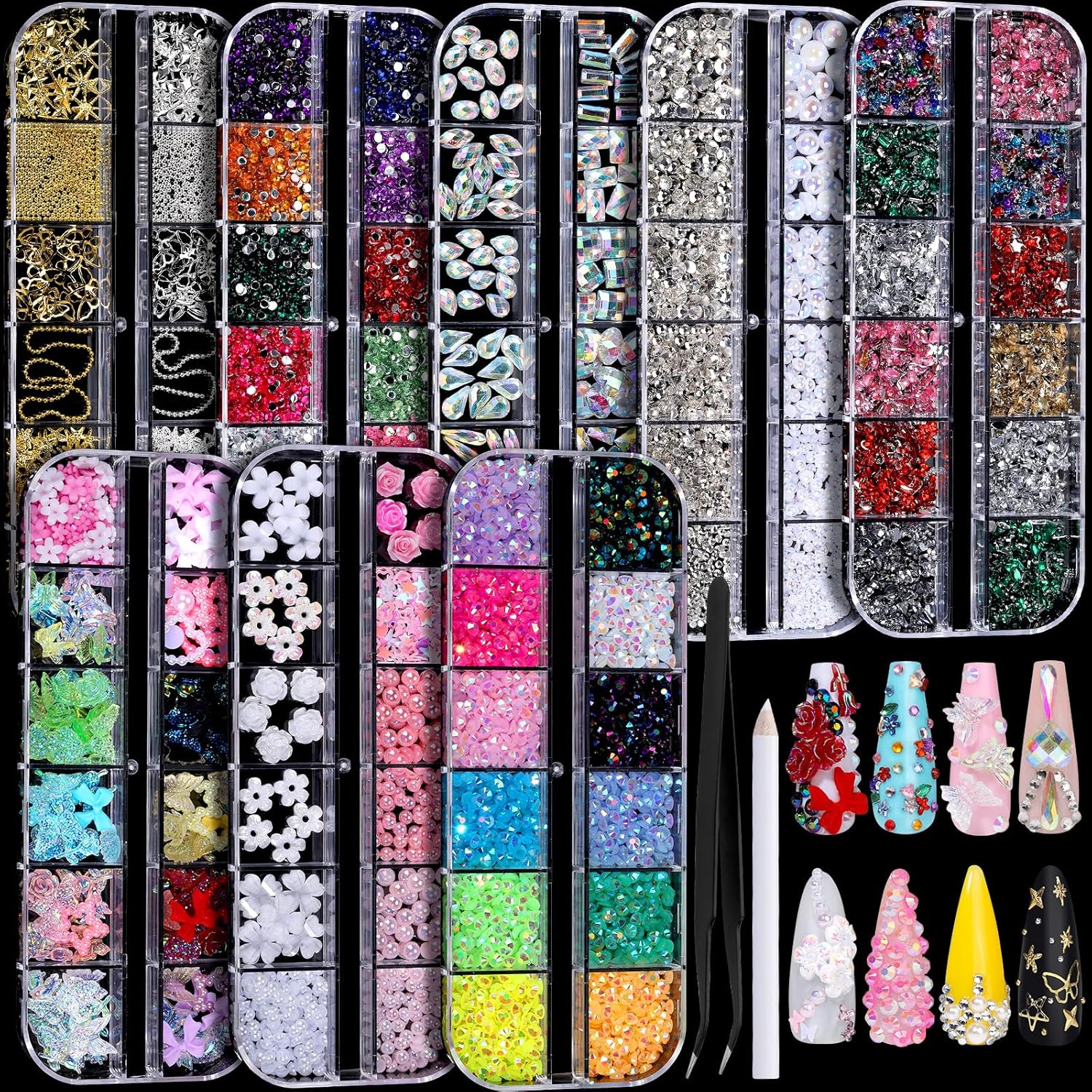 Sparkly Nail Art Gem Kit
